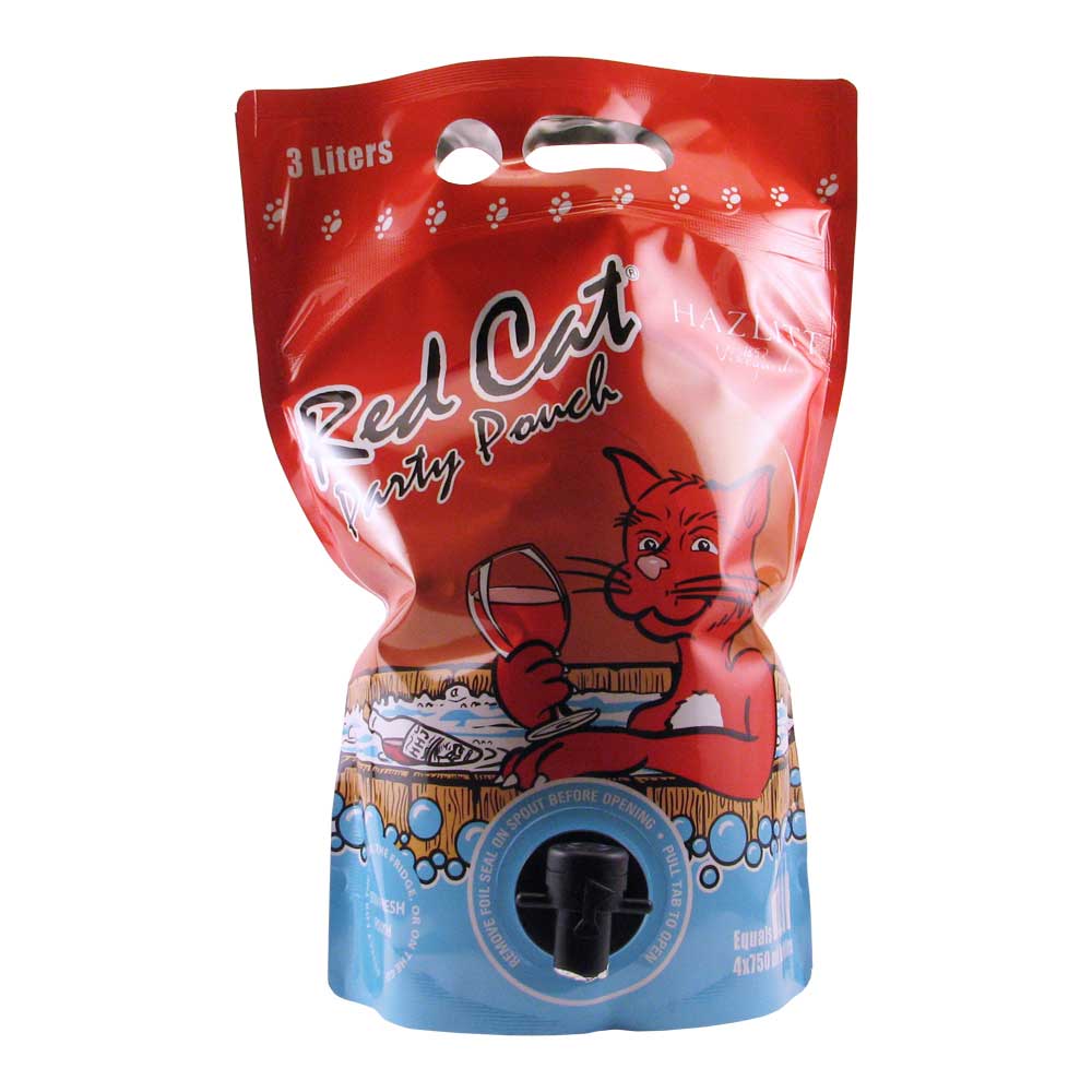 Hazlitt Red Cat Pouch Wine 3L Elma Wine Liquor