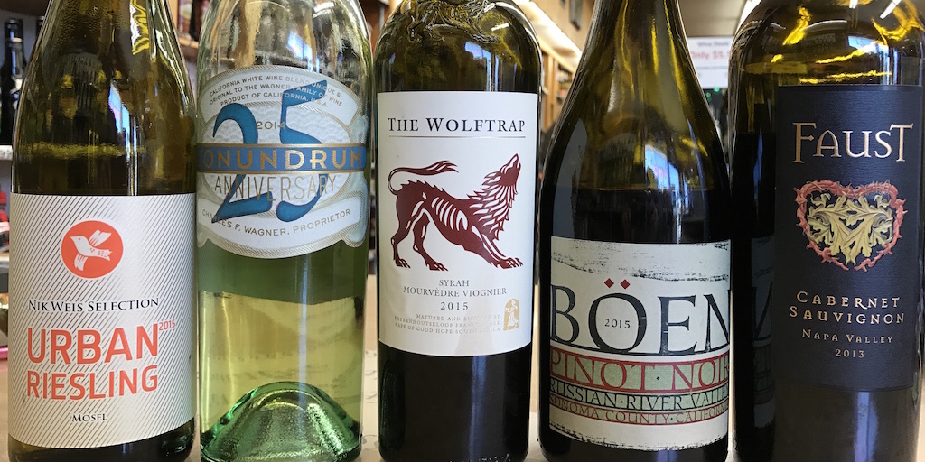 Tasting Delicious Wines | Riesling, Pinot Noir, Red Blend, Faust Cabernet