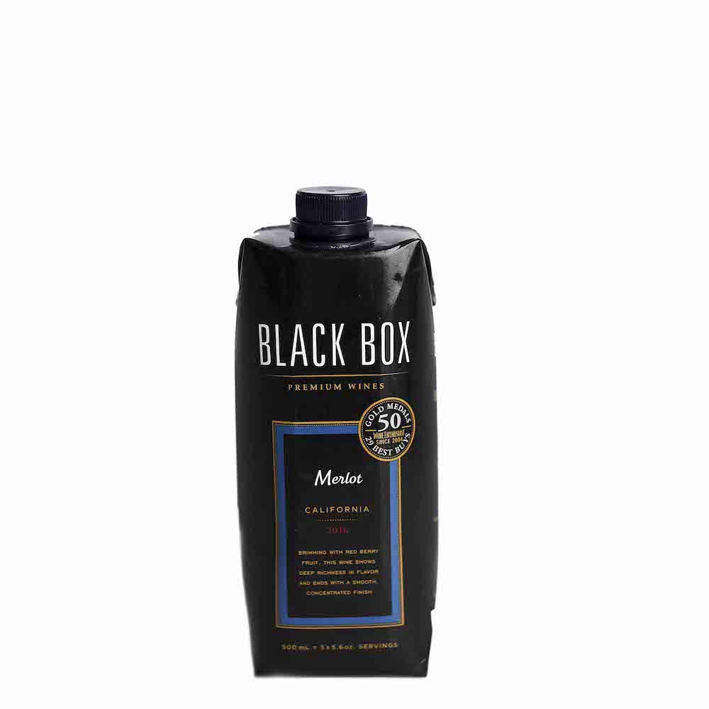 Black Box Merlot Tetra Box Wine 500ML - Elma Wine & Liquor