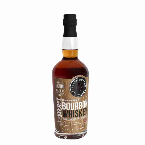 Black Button Double Barrel Four Grain Straight Bourbon Whiskey 750ml