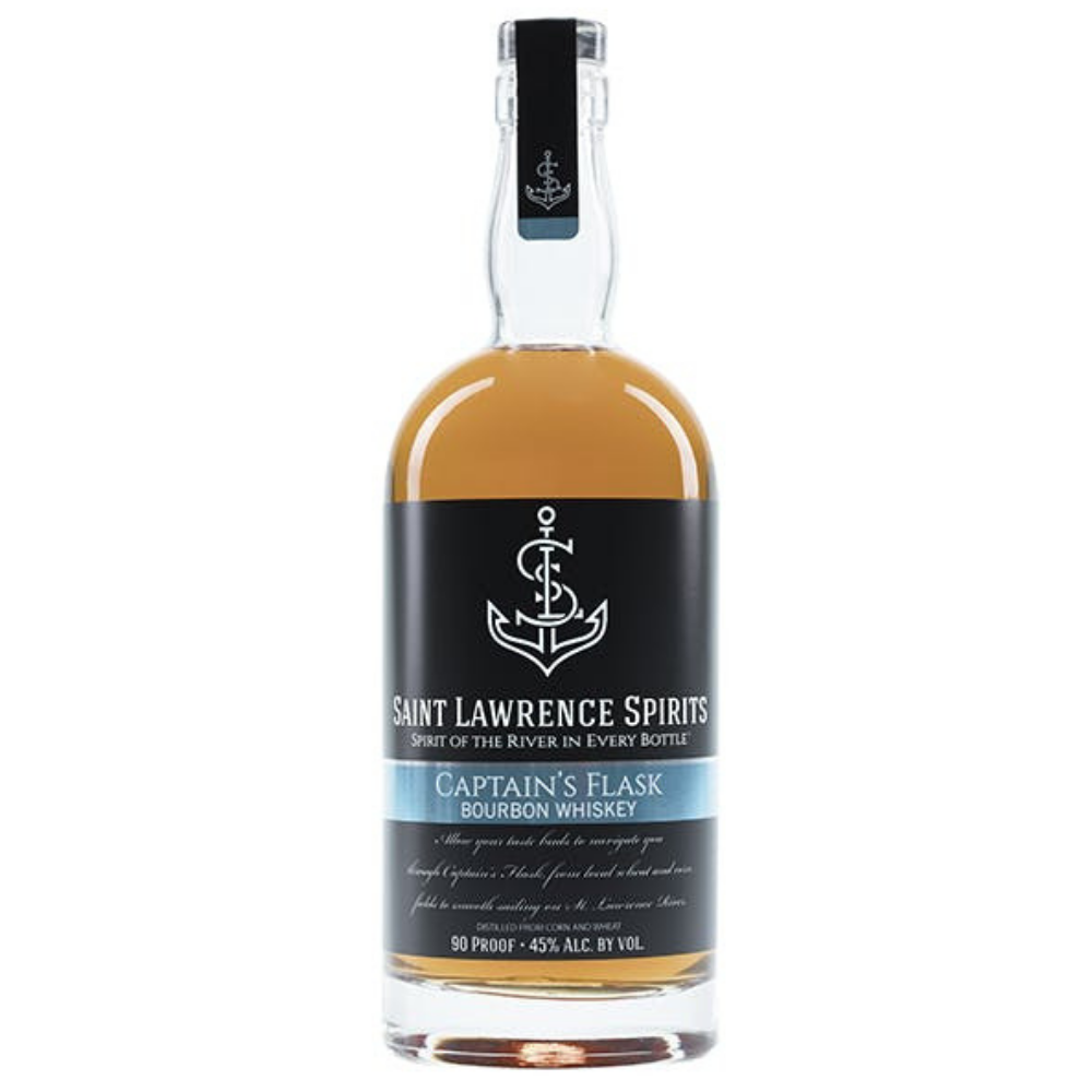 Saint Lawrence Spirits Captain's Flask Bourbon Whiskey 750mL