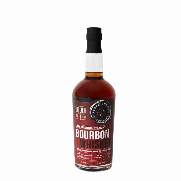 Black Button Cask Strength Straight Bourbon Whiskey 750ml