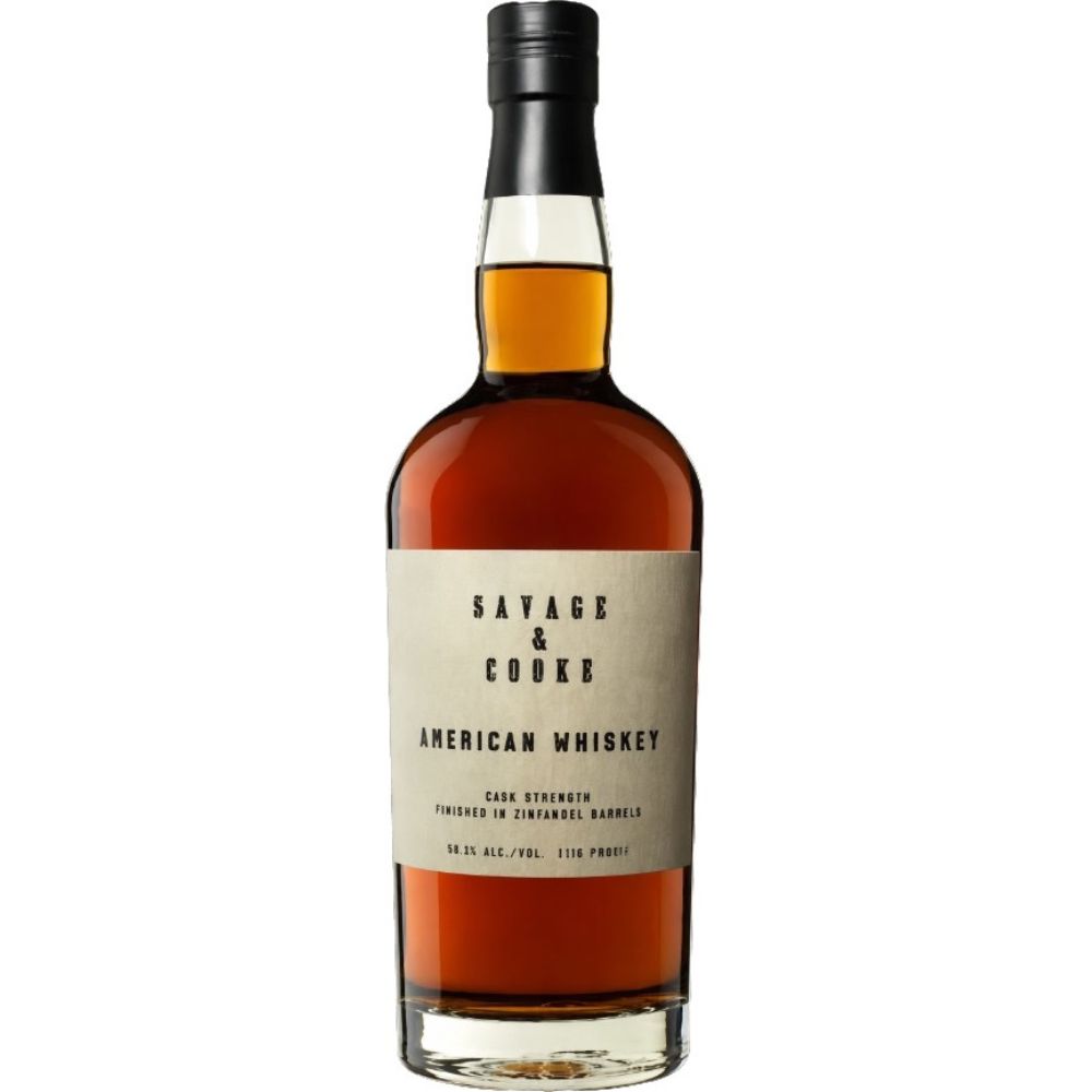 Savage & Cooke Cask Strength American Whiskey Finished In Zinfandel Barrels Savage & Cooke Cask Strength American Whiskey Finished In Zinfandel Barrels 750ml