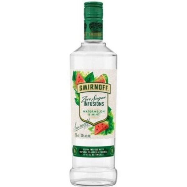 Smirnoff Zero Sugar Infusions Watermelon & Mint Vodka 750ml