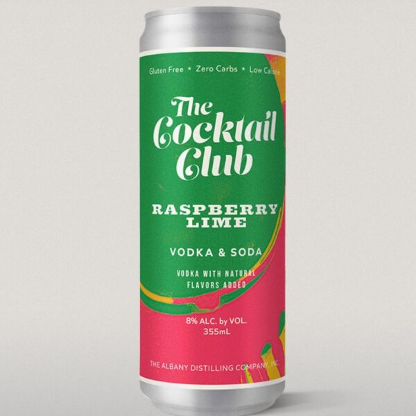 The Cocktail Club Raspberry Lime Vodka Soda 355ml