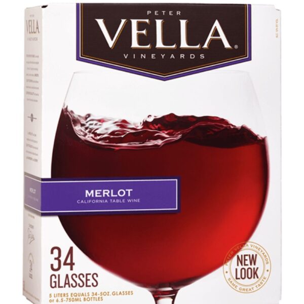 Peter Vella Merlot Box Wine 5L
