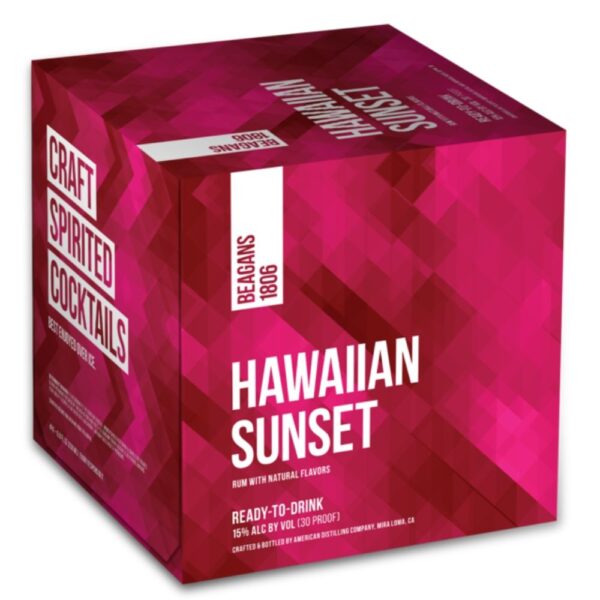 Beagans 1806 Hawaiian Sunset Cocktail 4 Pack