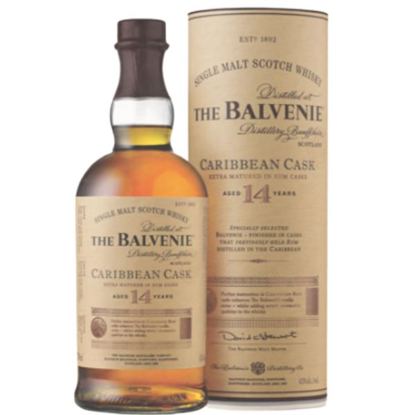 The Balvenie 14 Year Caribbean Cask Scotch 750mL