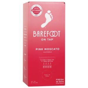 Barefoot On Tap Pink Moscato Box 3L