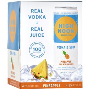 High Noon Pineapple Vodka & Soda 355ml 4 Pack