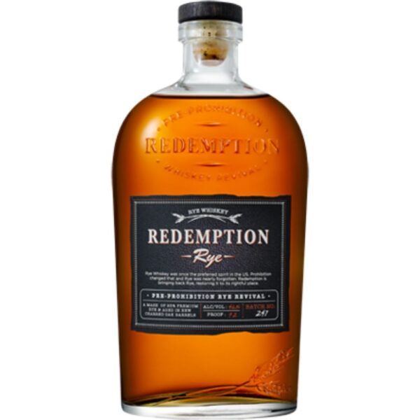 Redemption Straight Rye Whiskey 750mL