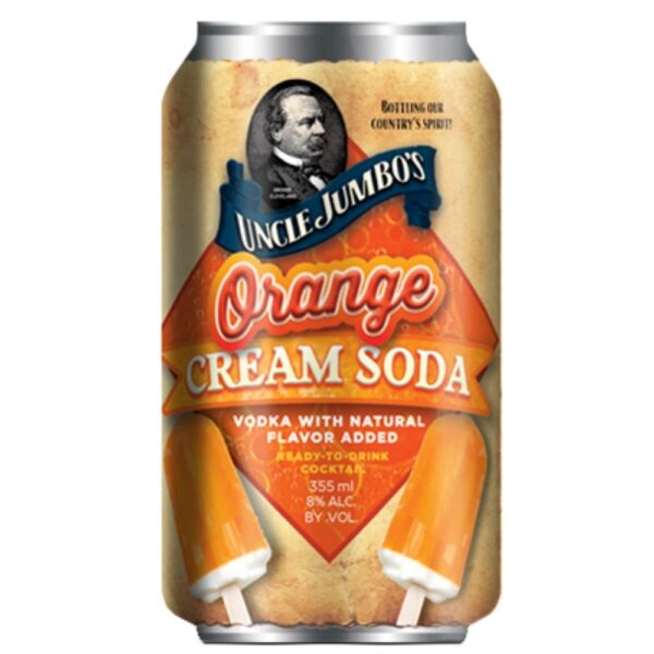 Uncle Jumbos Orange Cream Soda Cocktail 4 Pack 355mL