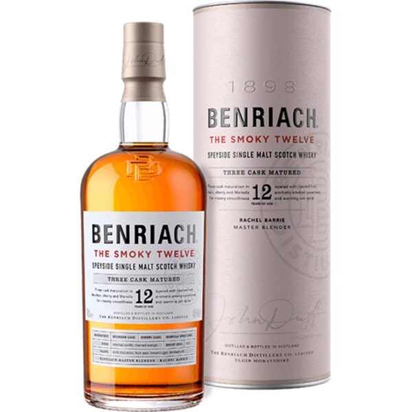 Benriach The Smoky Twelve 12 Year Old Speyside Single Malt Scotch Whiskey 750mL