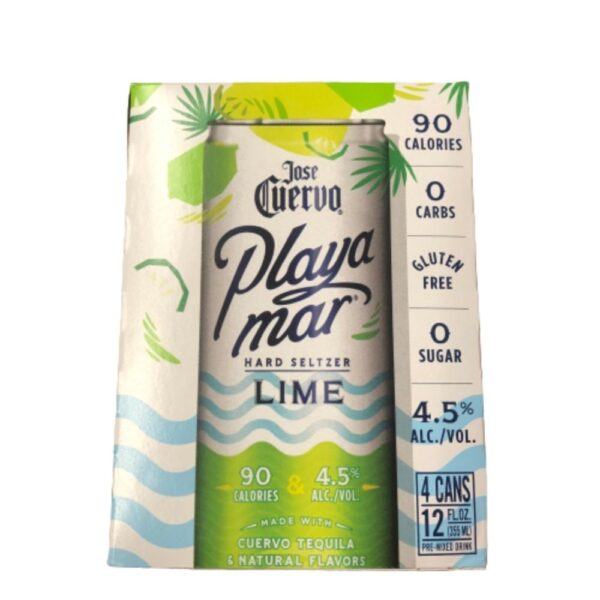 José Cuervo Playamar Tequila Hard Seltzers Lime 355mL 4 Pack