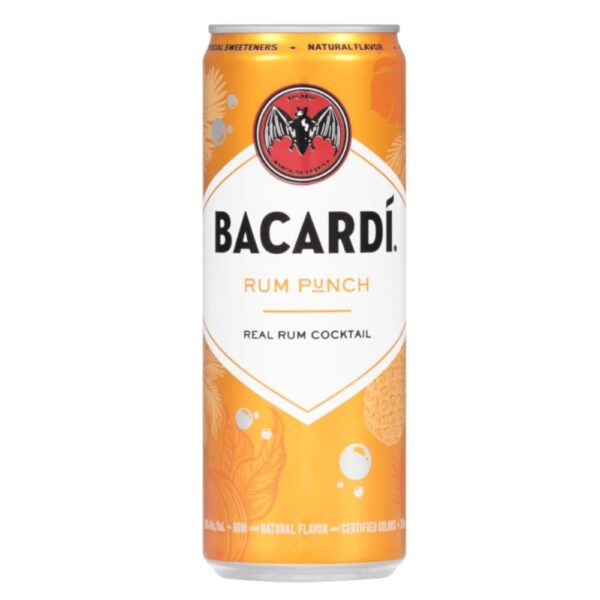 Bacardi Rum Punch Canned Cocktail 4 Pack 355mL