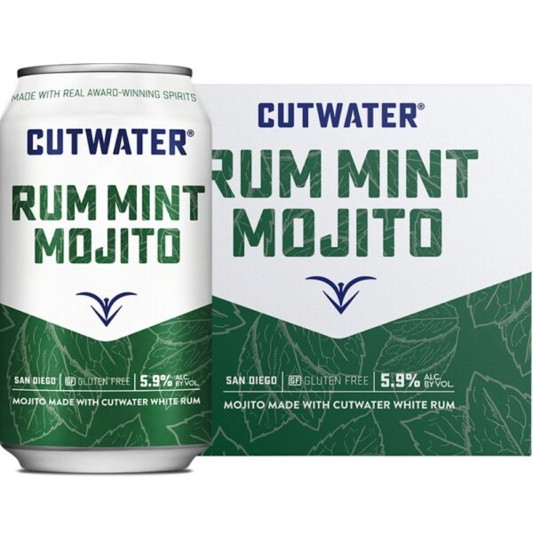Cutwater Spirits Rum Mint Mojito 4 Pack 355mL