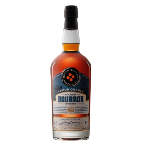 Black Button Four Grain Straight Bourbon Whiskey 750mL