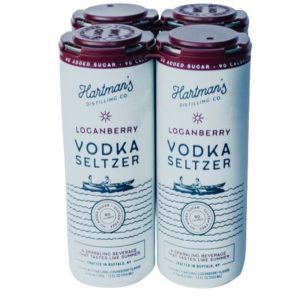 Hartmans Distilling Co. Loganberry Vodka Seltzer 4 Pack 355mL