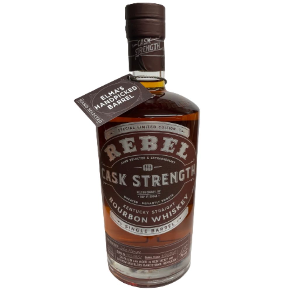 Rebel Elma Wine & Liquor Single Barrel Select Cask Strength Kentucky Straight Bourbon Whiskey 750mL