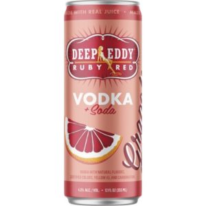Deep Eddy Ruby Red Vodka Soda 4 Pack 355mL