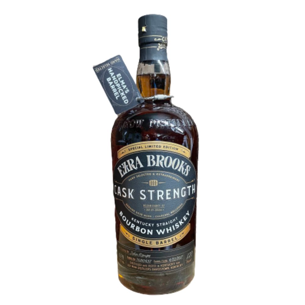 Ezra Brooks Elma Wine & Liquor Single Barrel Select Cask Strength Kentucky Straight Bourbon Whiskey 750mL