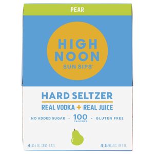 High Noon Pear Vodka & Soda 355ml 4 Pack