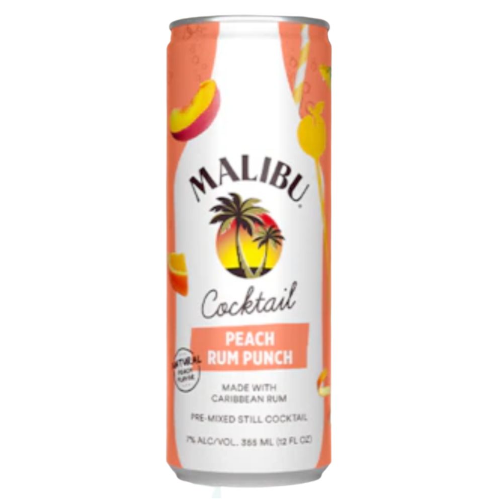 Malibu Peach Cocktail 4 Pack 355mL