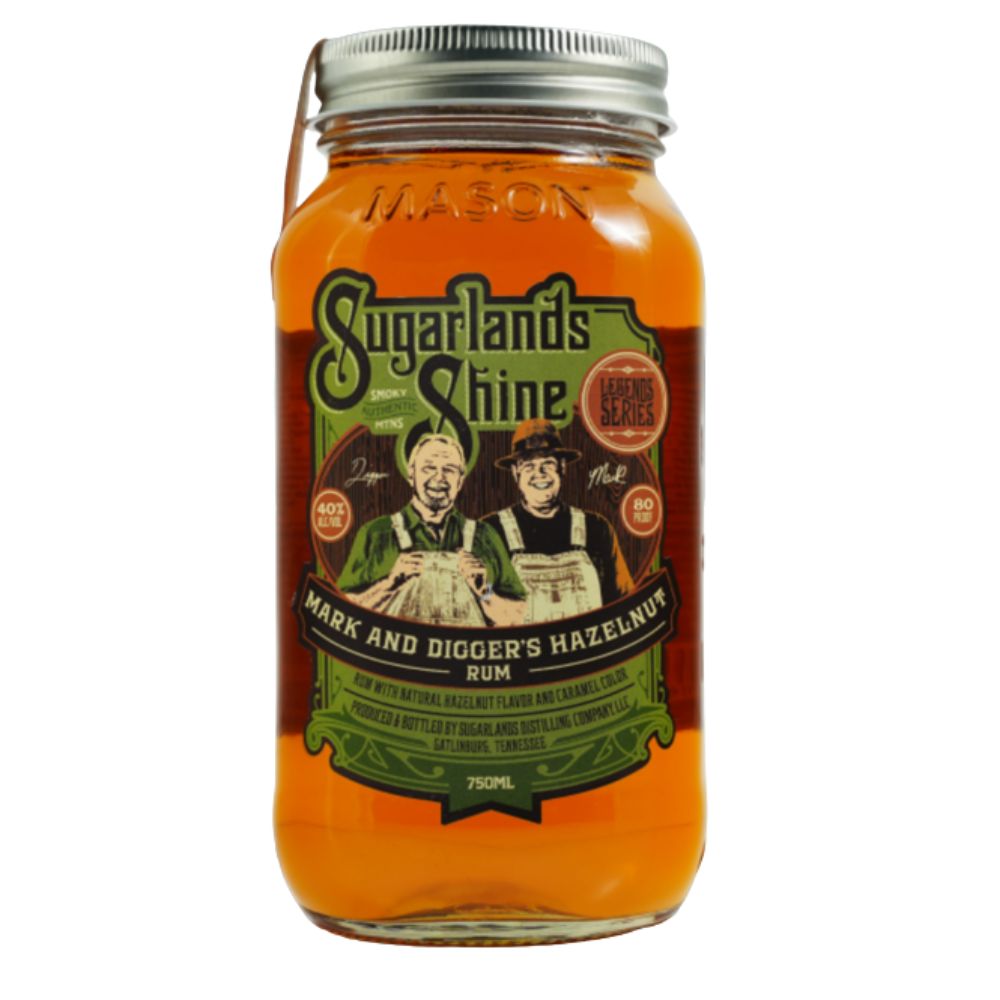Sugarlands Shine Mark and Digger's Hazelnut Rum 750mL
