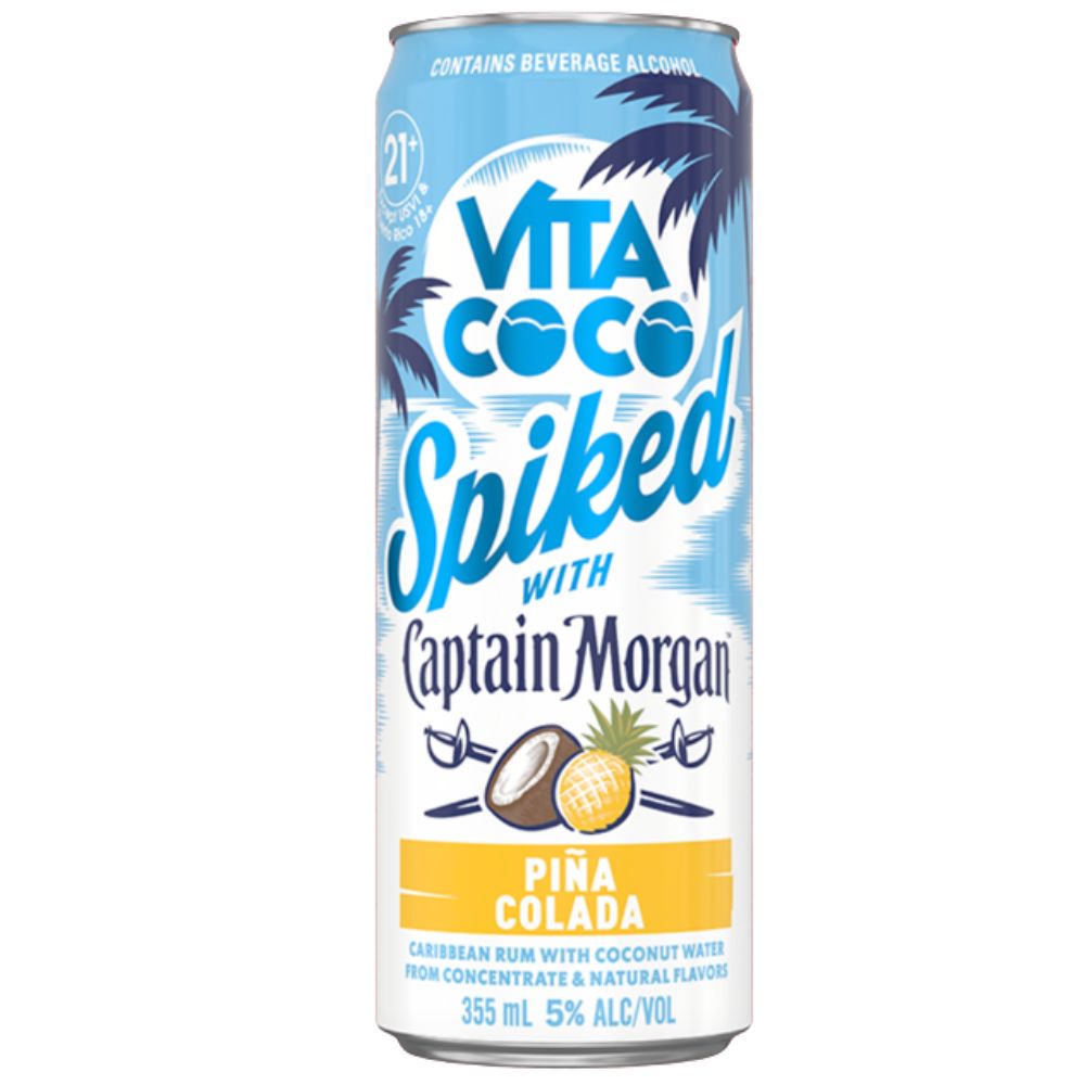 Vita Coco and Captain Morgan Pina Colada Cocktail 4 Pack 355mL