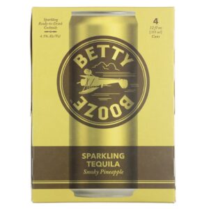 Betty Booze Sparkling Tequila With Smokey Pineapple Cocktail 4 Pack 355mL