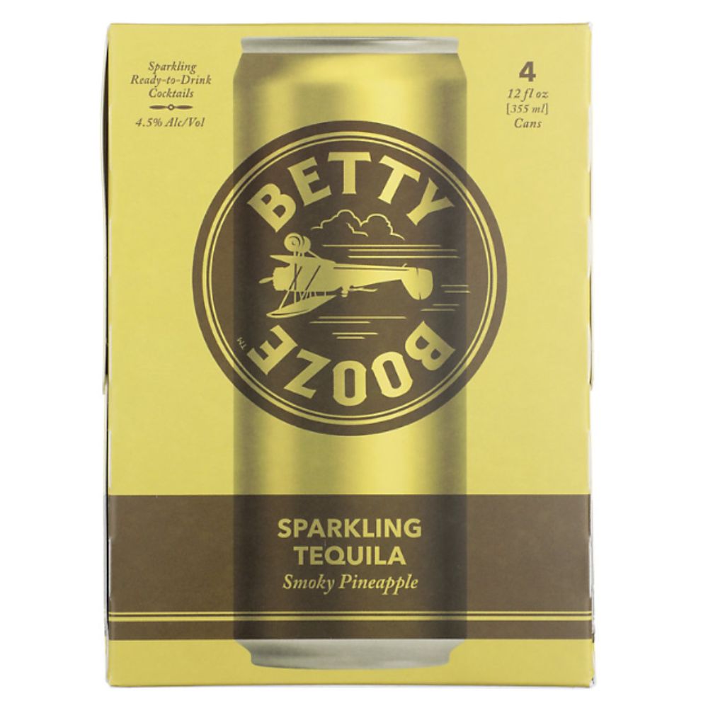 Betty Booze Sparkling Tequila With Smokey Pineapple Cocktail 4 Pack