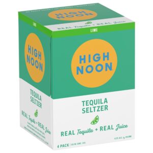 High Noon Tequila Seltzer Lime 355ml 4 Pack