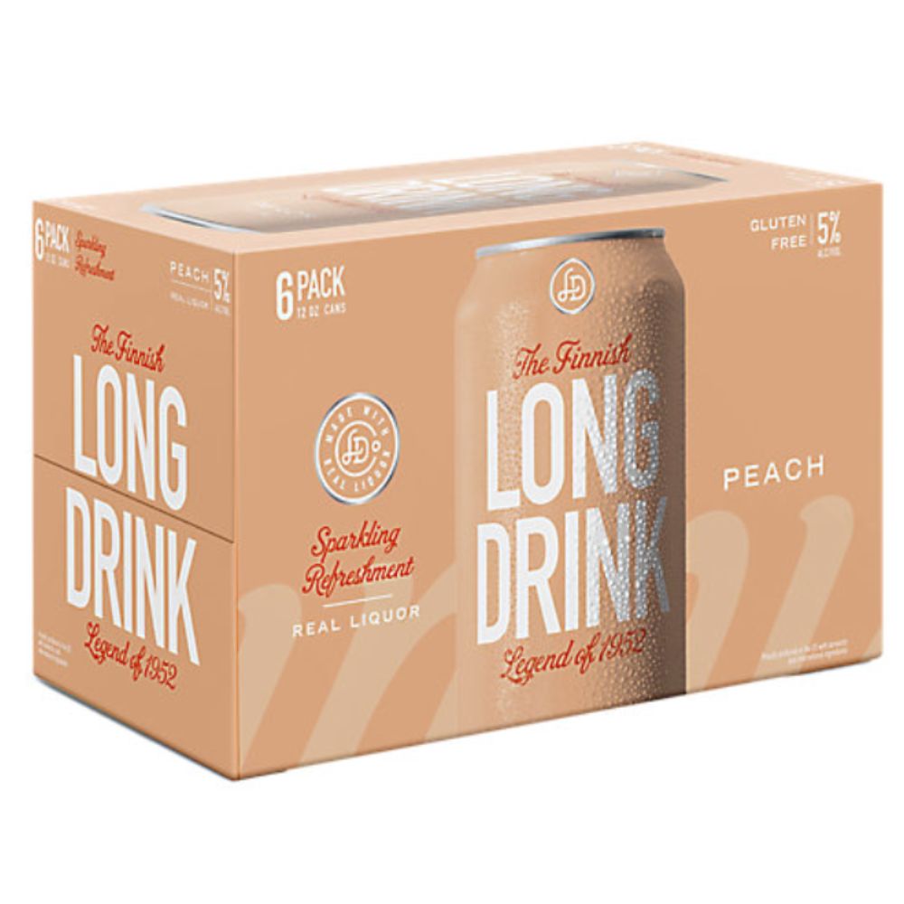 Long Drink Peach Cocktail 6 Pack