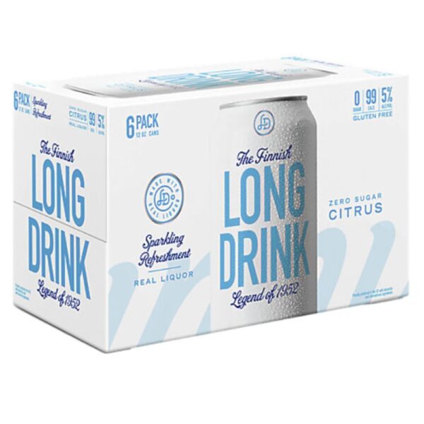 Long Drink Traditional Zero Sugar Citrus Cocktail 6 Pack