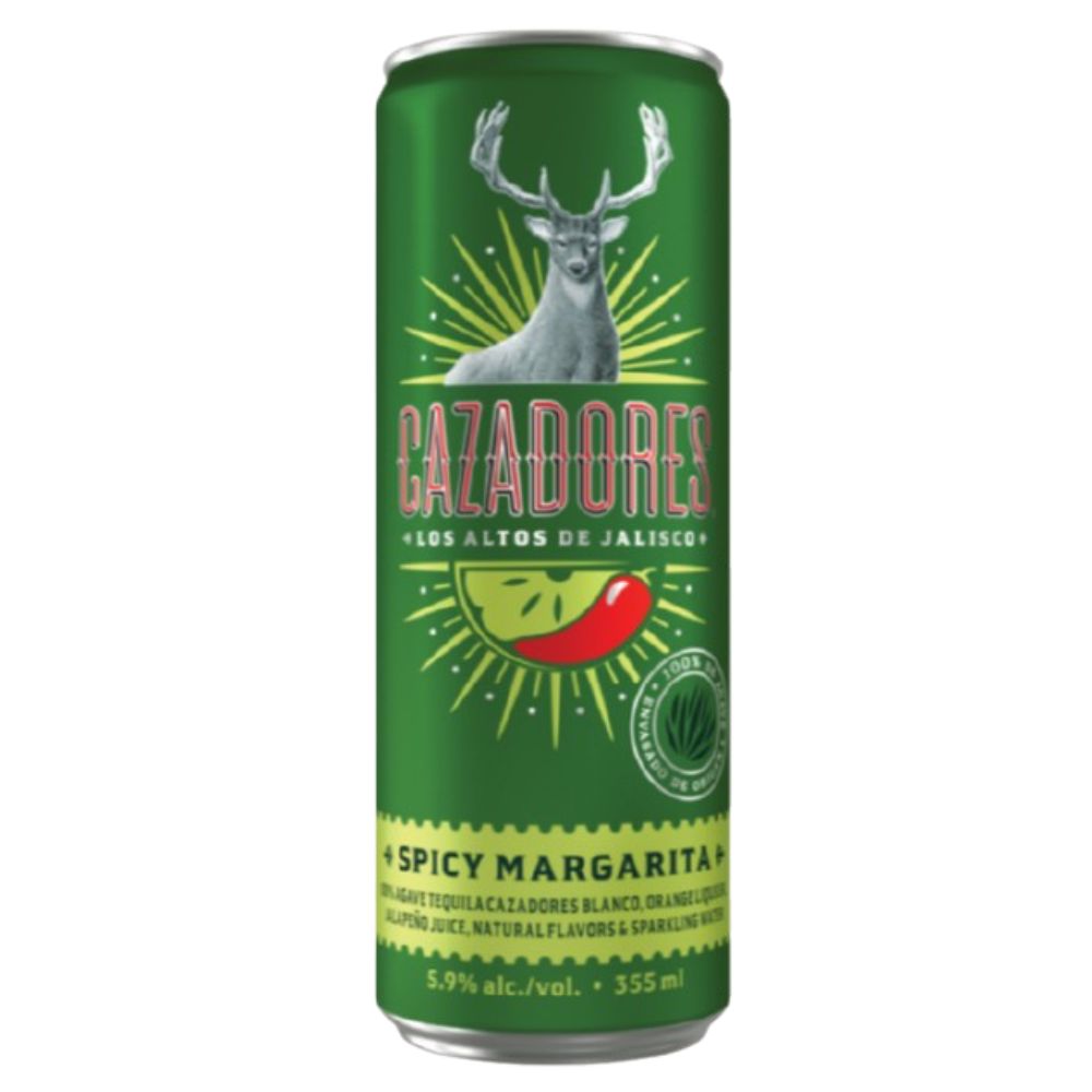 Cazadores Ready To Drink Spicy Margarita Cocktail 4 Pack 355mL