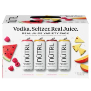 Nutrl Vodka Seltzer Fruit Pack Variety 8 Pack