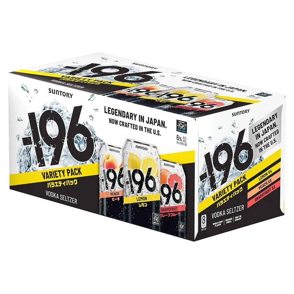 -196 Vodka Seltzer Variety 8 Pack 355mL