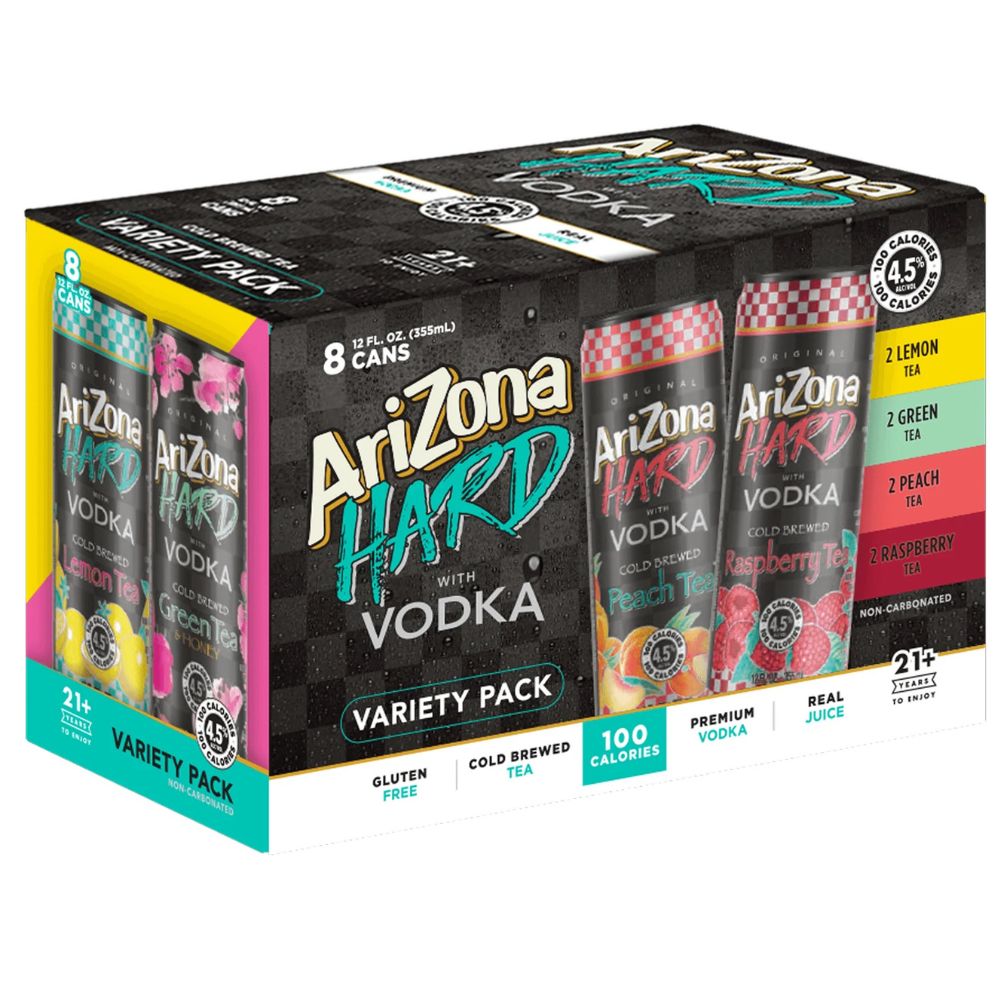 Arizona Hard Iced Tea Variety 8 Pack 355mL
