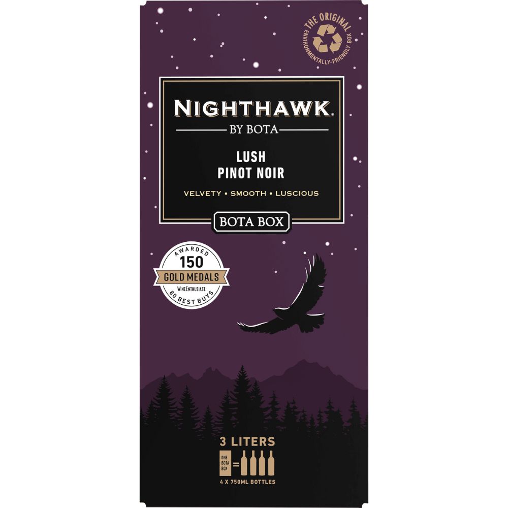 Bota Box Nighthawk Lush Pinot Noir Box Wine 3L