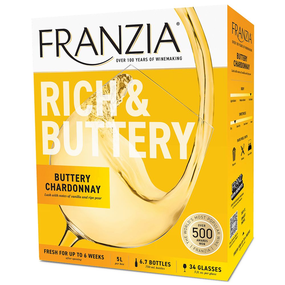 Franzia Rich And Buttery Chardonnay Box Wine 5L
