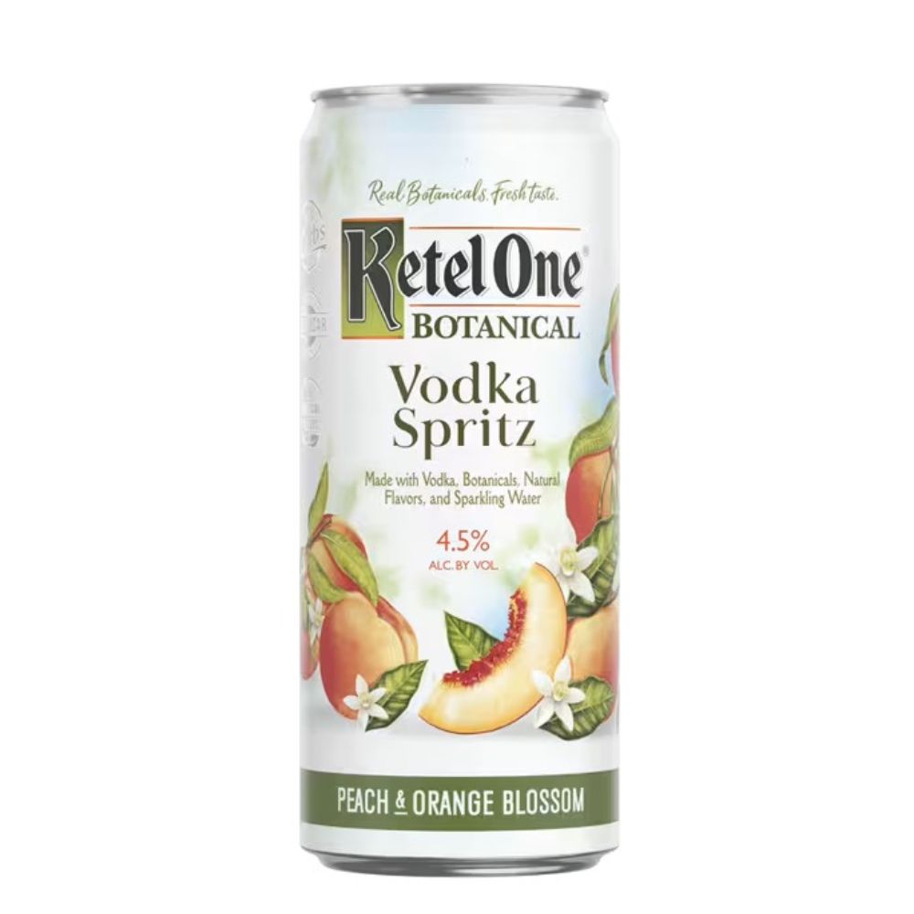 Ketel One Botanical Peach & Orange Blossom Vodka Spritz 355ml 4 Pack