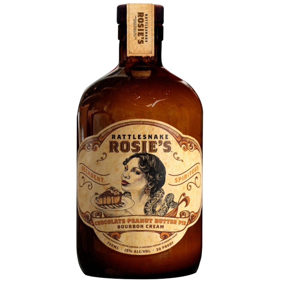 Rattlesnake Rosie's Chocolate Peanut Butter Pie Bourbon Cream 750mL