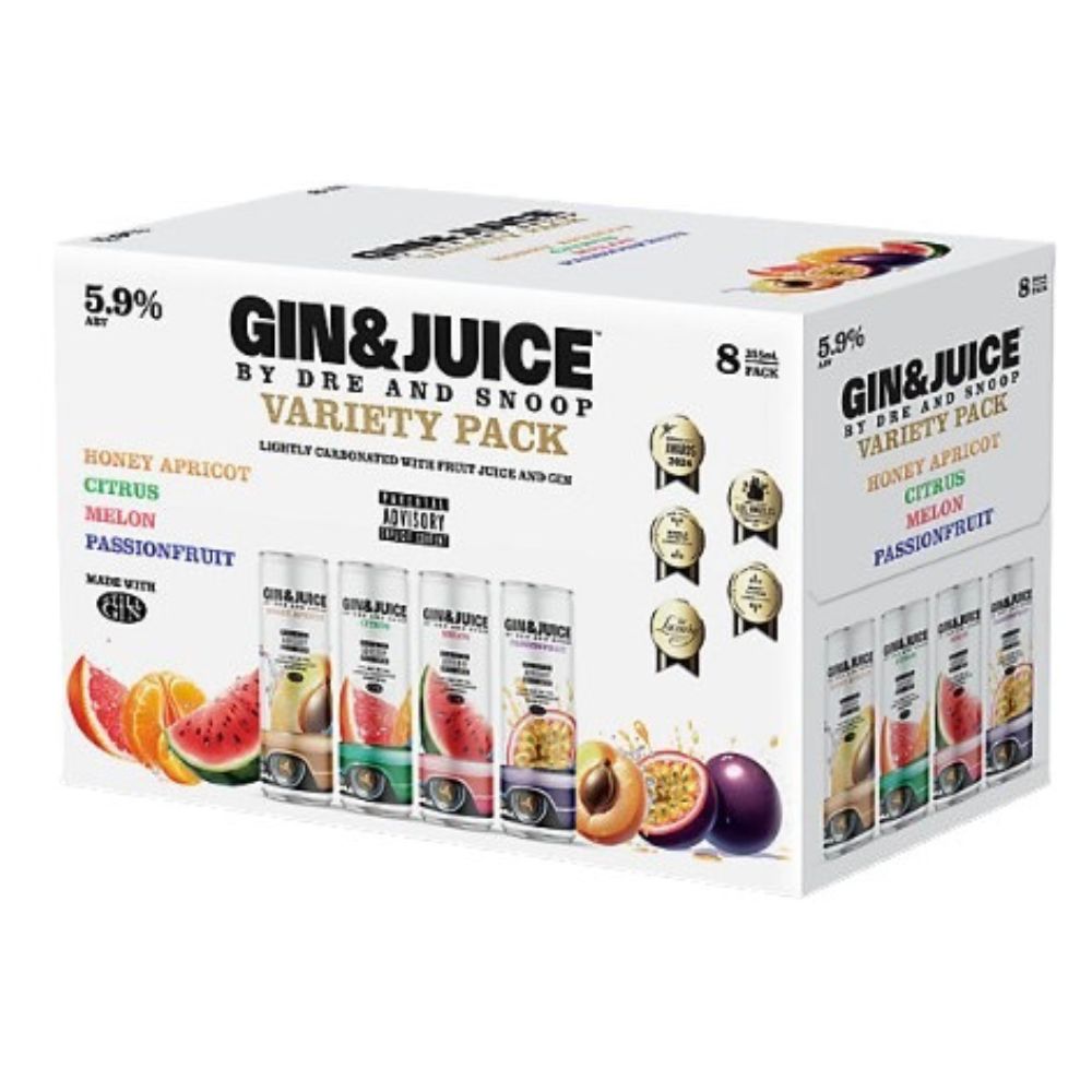 Gin And Juice By Dre And Snoop Variety 8 Pack