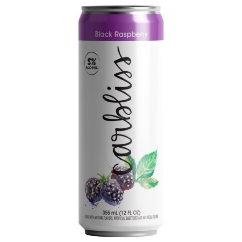 Carbliss Black Raspberry Vodka Soda 4 Pack