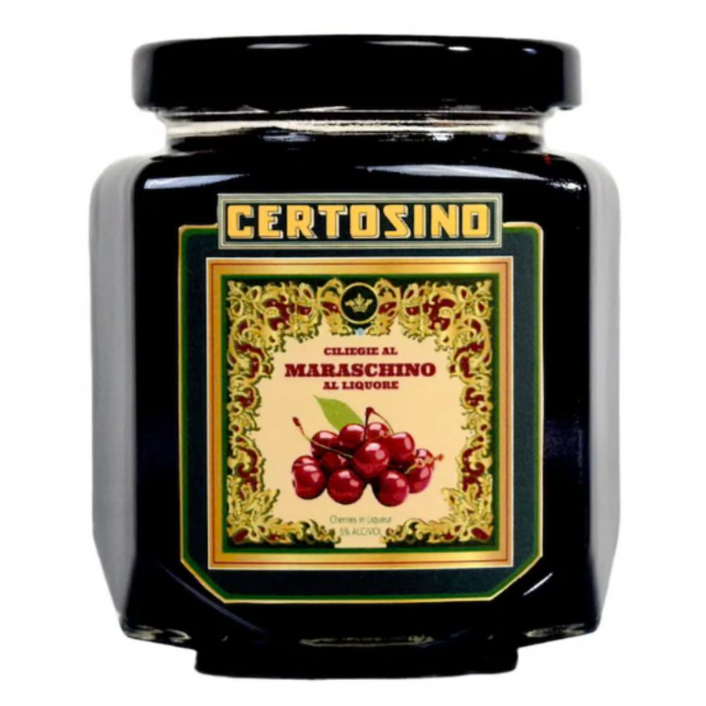 Certosino Ciliegie al Maraschino al Liquore Cherries 250mL Certosino Ciliegie al Maraschino al Liquore Cherries 250mL