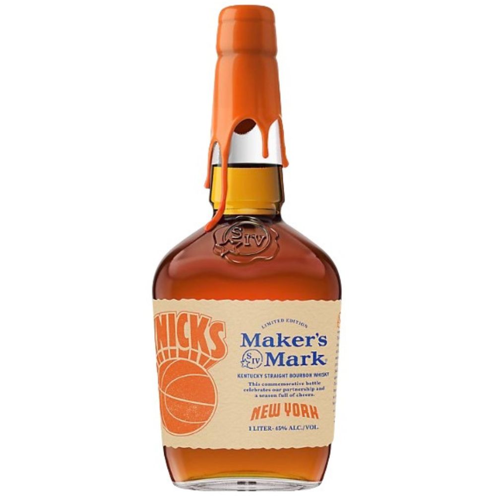 Maker's Mark Straight Bourbon New York Knicks 2025-2026 Season 1L