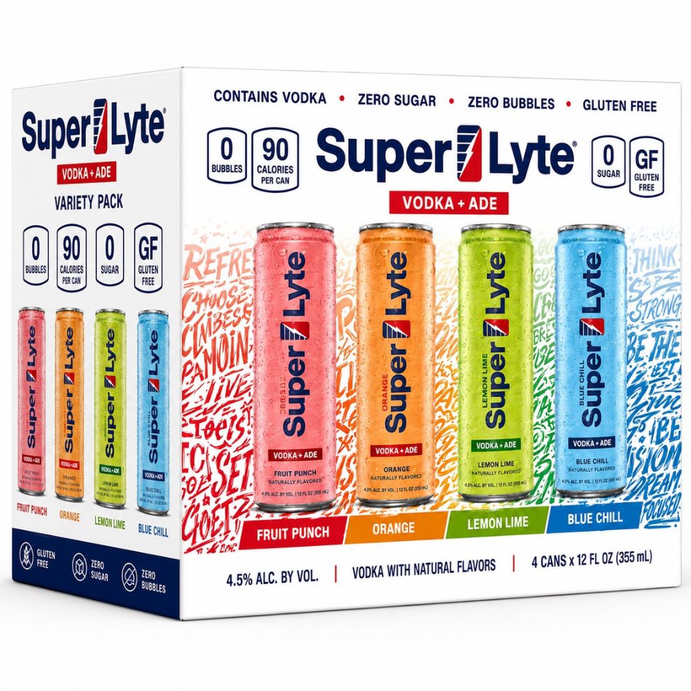 Super Lyte Vodka + Ade Variety Pack 8 Pack