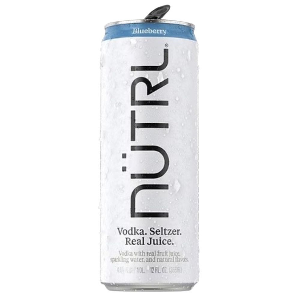 Nutrl Vodka Seltzer Classic Blueberry 4 Pack