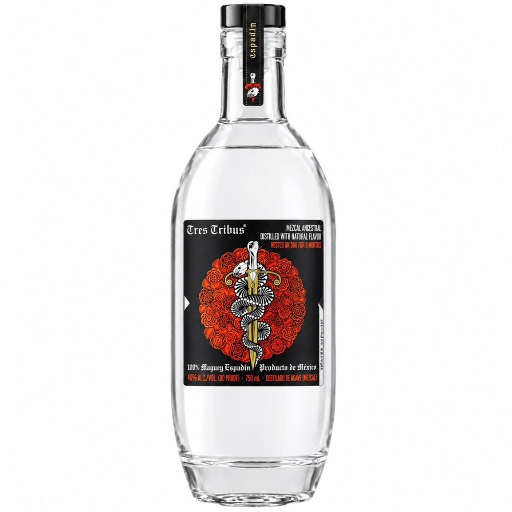 Tres Tribus Espadin Mezcal Ancestral-2 Tres Tribus Espadin Mezcal Ancestral 700mL